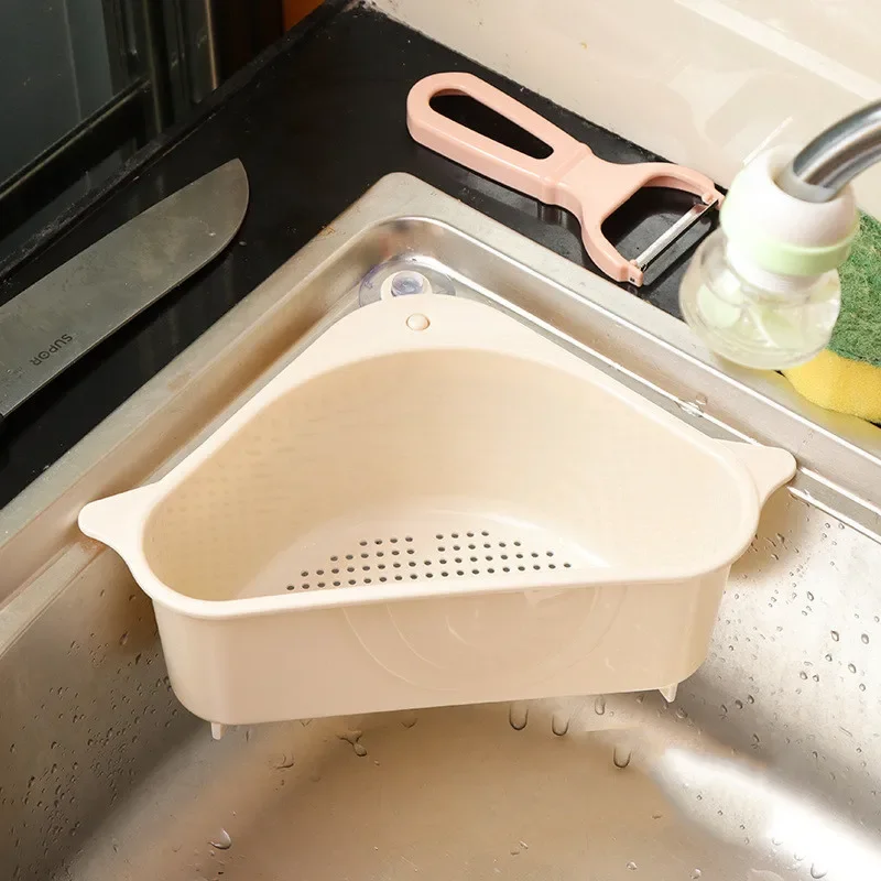 Kitchen Sink Strainer Soap Sponge Storage Vegetable Fruit Drain Basket Home Kitchenware Gadget Kitchen Items Accessories 1PC sink strainer