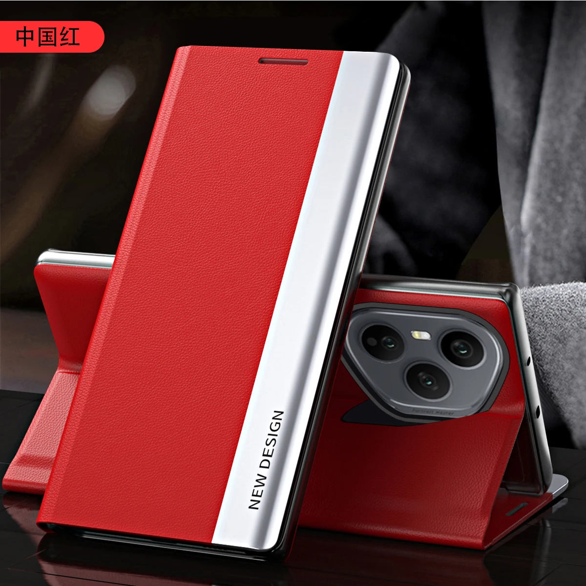 Luxury All-Inclusive Leather Stand Case - Business Style, Shockproof