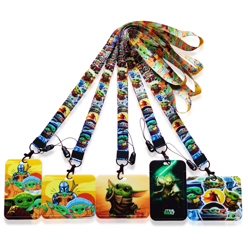 Disney Star Wars Lanyard Card Holder  Id Card Holder Disney Baby Yoda -  Lt117 - Aliexpress