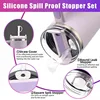 Silicone Spill Proof Stopper for Stanley Cup 1.0 2.0 40oz/ 30oz Tumbler Accessories Straw Cap Cover Spill Stopper Leak Stopper 5