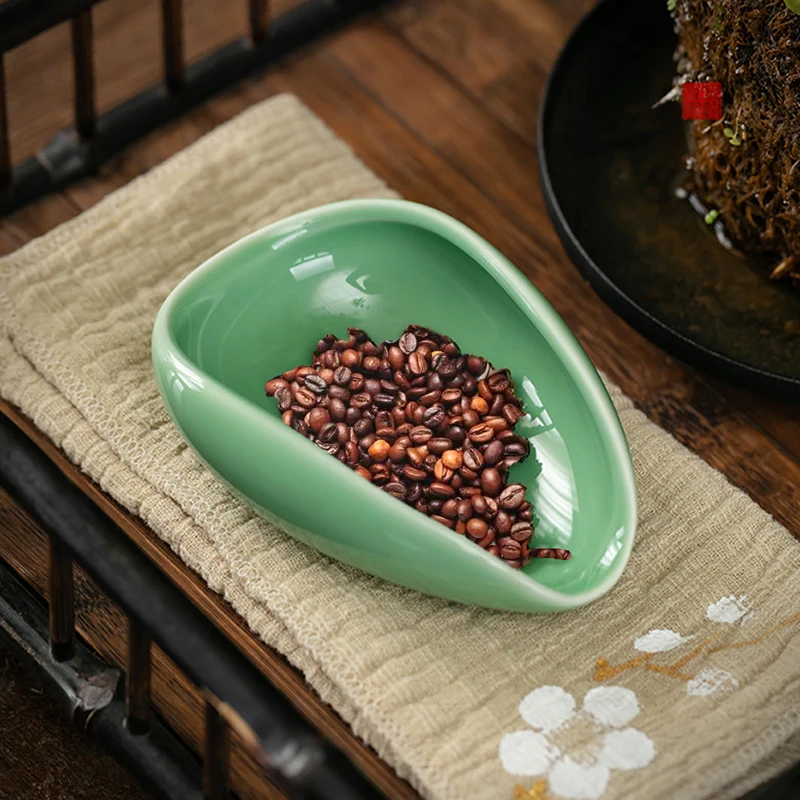 Coffee Bean Measuring Tray Coffee Bean Dosing Cup Trays Dishes Muti-styles Ceramic Measuring Cup Accessories coffee accessories