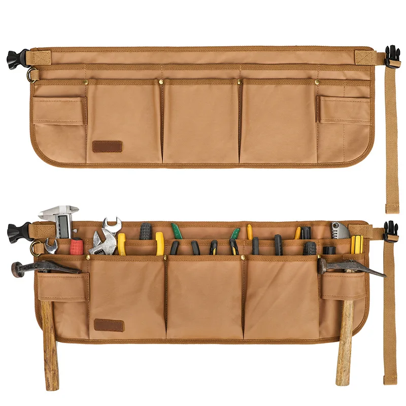 Utility Belt Tool Bag Tool Belt Pouches Canvas Gardening Waist Pouch with 13 Pockets for Men Carpenters Electricians
