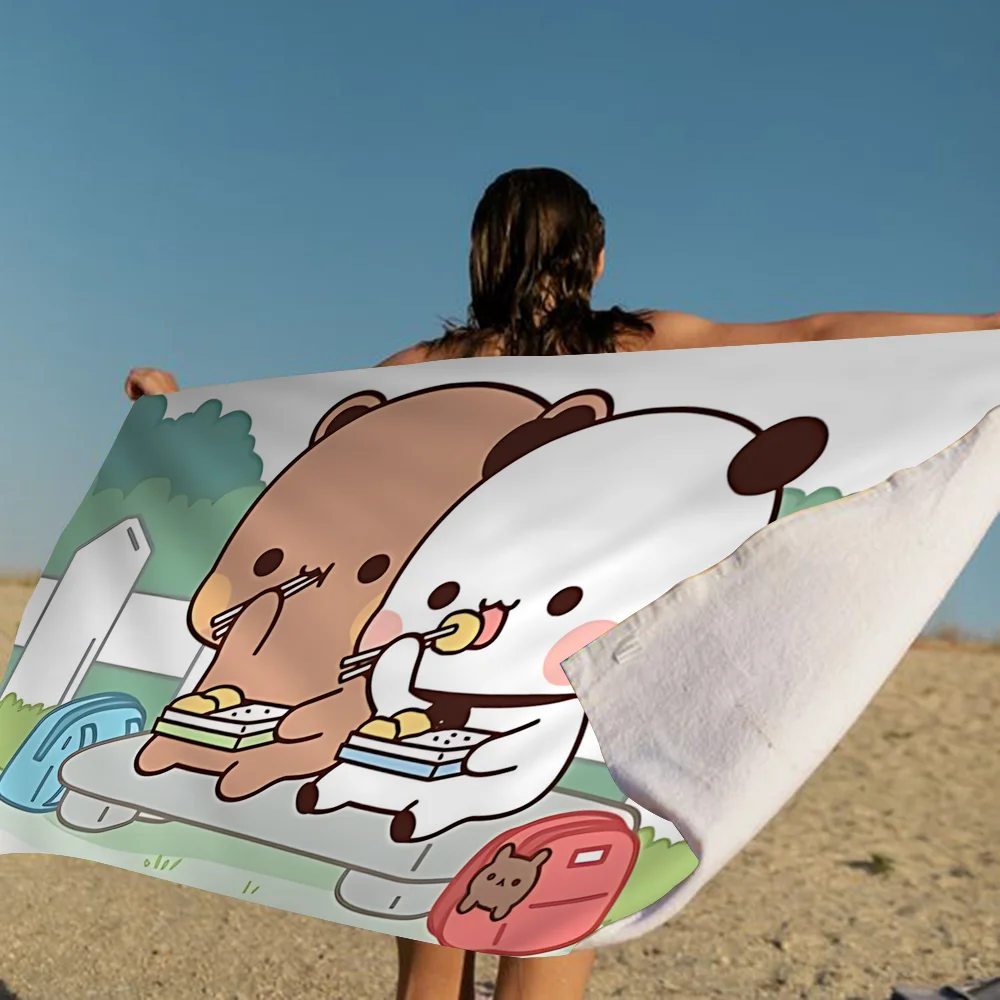Bubu And Dudu Beach Towel Cartoon Cute Summer Kids Large Bath Pool Beach Towel Microfiber Absorbent For Swimming Travel 4