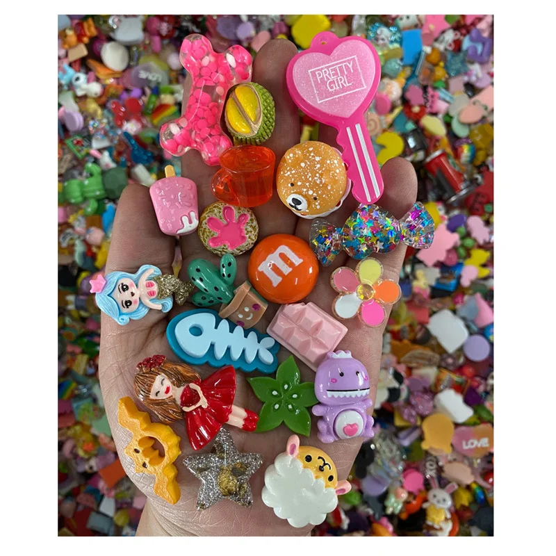 Hot Selling Resin Slime Accessories Blessing Bag Cream Glue Diy Slime Handmade Material Mixeds Educational Toy for Children Gift