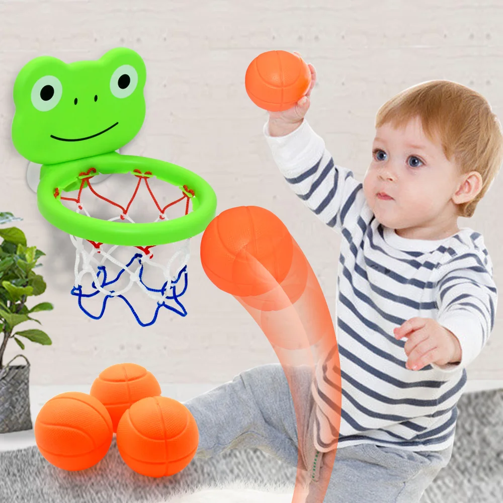 

Baby Shower Toys Sucker Shooting Basketball Hoop Room Bath Shower Toys Kids Playing Water Games Toys for Baby Kids Birthday Gift