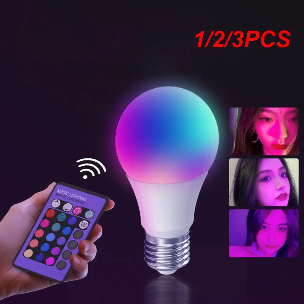 

1/2/3 шт., разноцветные настенные RGB-лампы с пультом ДУ