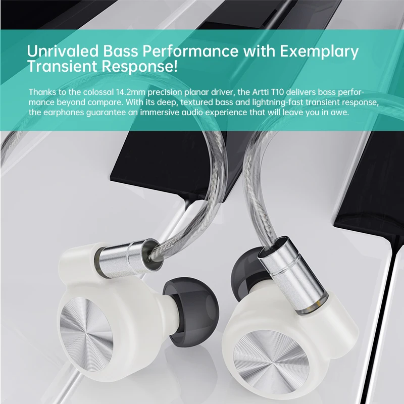 Artti T10 Wired Hifi In-ear Monitors With Planar Driver Technology_voghion.com