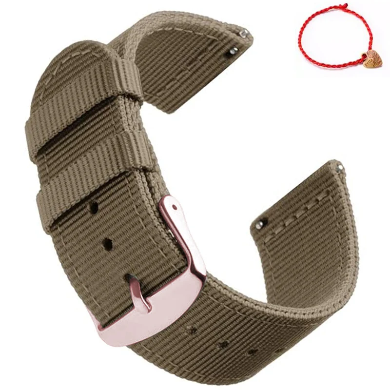 Durable Waterproof Sailcloth Nylon Watch Strap with Quick Release