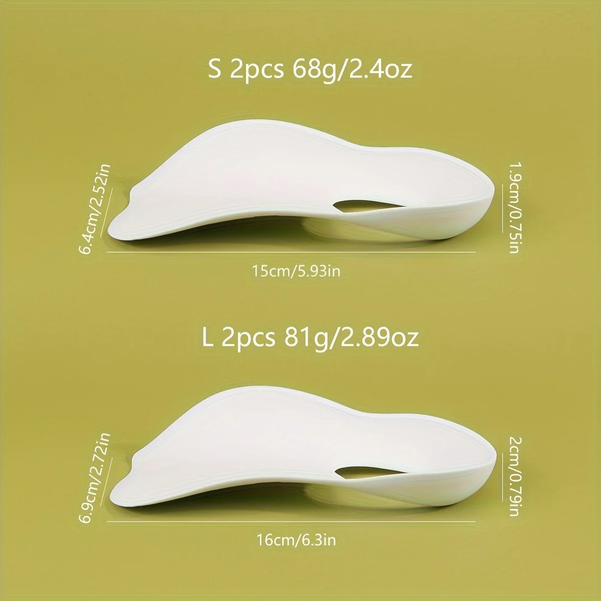 Orthotic Insoles 1 Pair Comfortable TPR for Men Women
