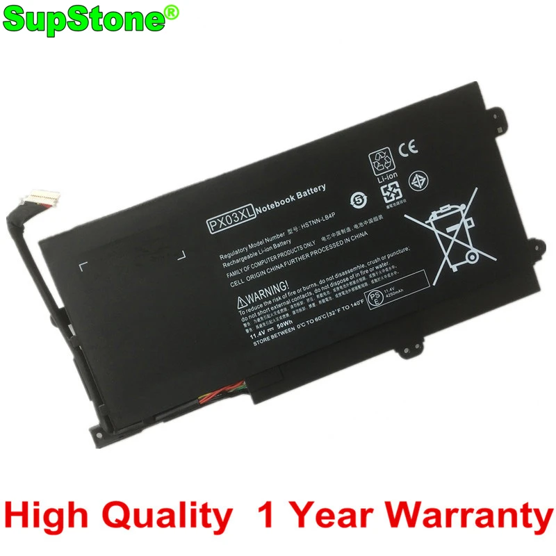 

SupStone PX03XL HSTNN-LB4P IB4P DB4P Battery For HP Envy 14-K002LA K127TX M6-K012DX TPN-C109 C110 C111 715050-001 714762-2C1