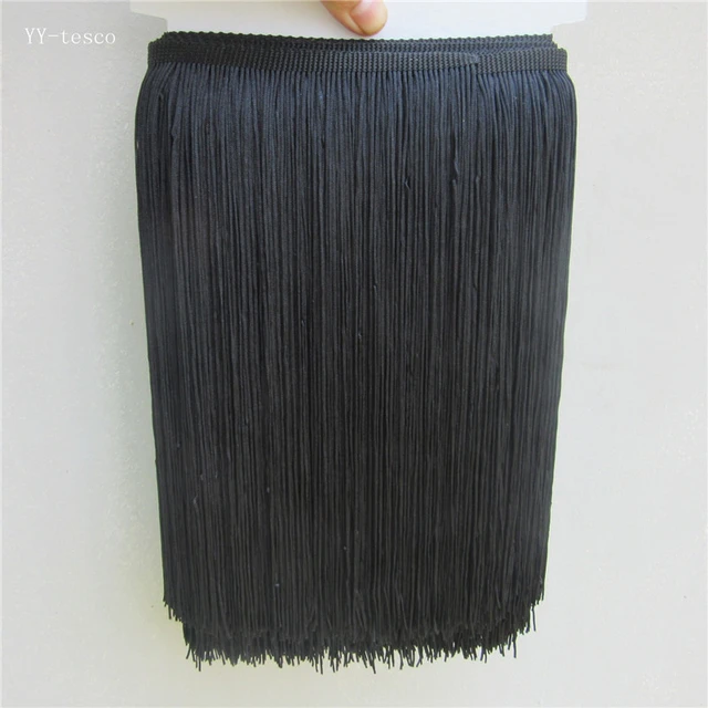 New 10 Meters 50cm Long Lace Fringe Trim Tassel Black Fringe Trimming For  Diy Latin Dress Stage Clothes Accessories Lace Ribbon - Lace - AliExpress