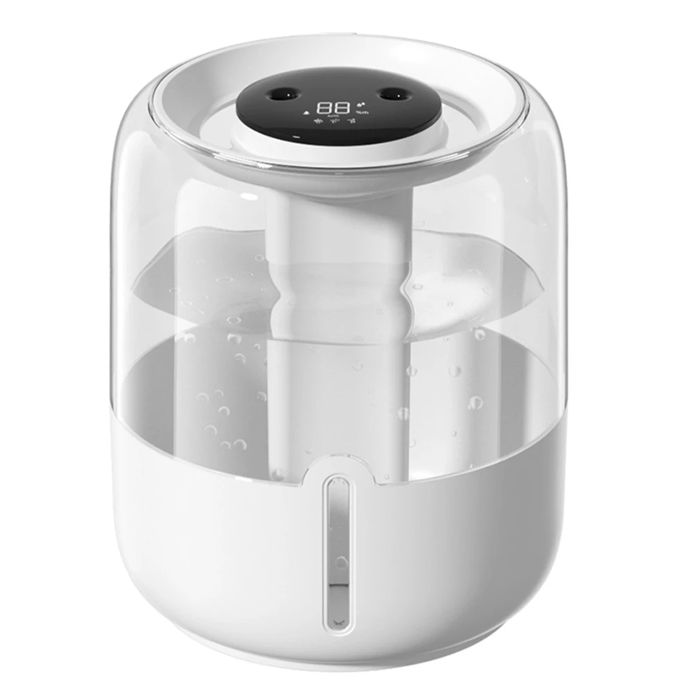 6.8L Air Humidifier Dual Nozzle Humidity Diffuser 3 Modes Cool Mist Humidifier Quiet Diffuser for Living Room Bedroom