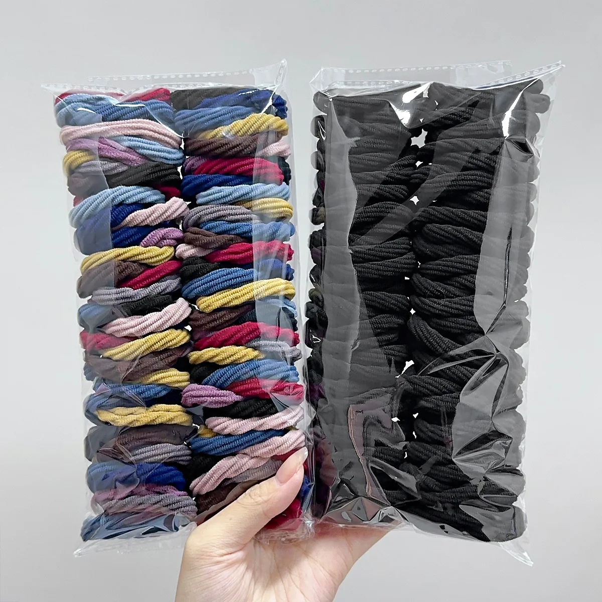 50 teile/satz bunte nahtlose elastische Haar bänder für Frauen Mädchen Pongtail Halter Haar gummi Gummiband Haarband Haarschmuck