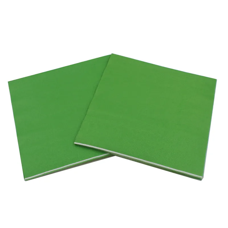20Pcs/Pack 25x25cm Small Disposable Solid Color Table Dinner Tissue Napkins Paper Tableware Party Decoration