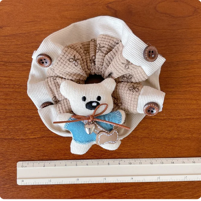 Kaffeefarbene Blumen-Bären-Haarbänder für Kinder und Mädchen Hochelastische Haargummis Niedliche Modische Baby-Haaraccessoires 2026 Neue Koreanische Mode – Detail 3