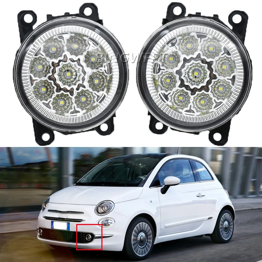 Discover 68+ images fiat 500 driving lights In.thptnganamst.edu.vn