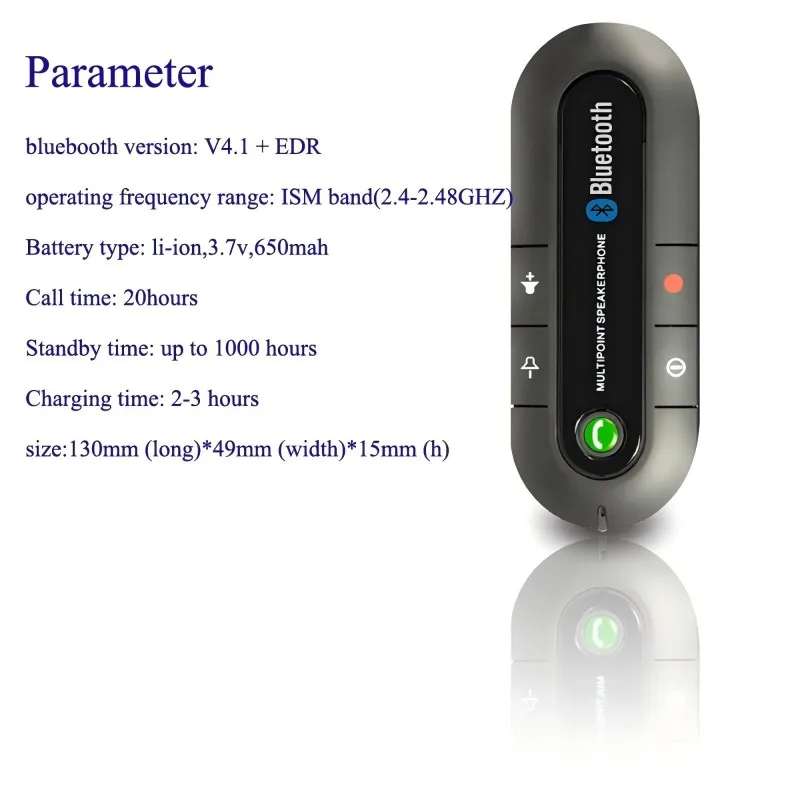 Wireless Bluetooth Car Kit Handsfree Telephone Stereo MP3 Player