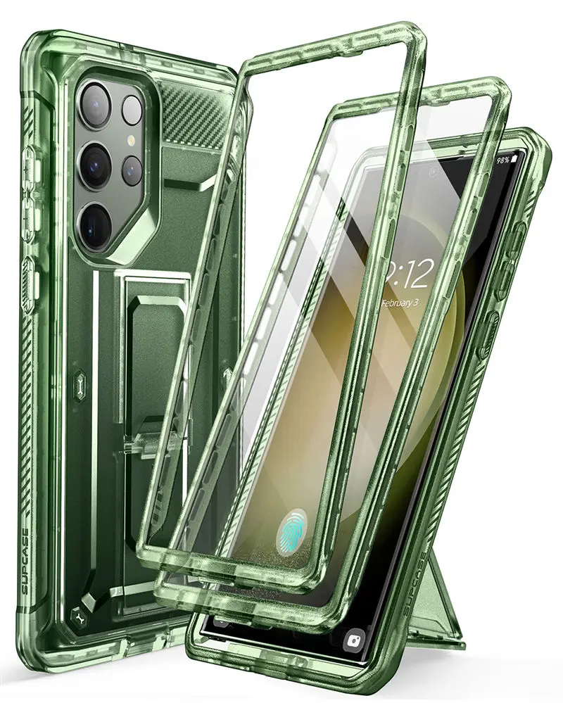 For Samsung Galaxy S23 Ultra Case 2023 SUPCASE UB Pro Full-Body Dual Layer Rugged Belt-Clip Case with Built-in Screen Protector