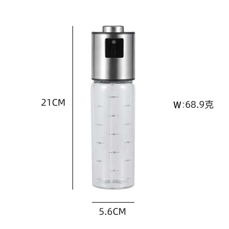 304 Stainless Steel Glass Oil Spray Bottle oil spray bottle oil sprayer oil spray dispenser oil dispenser Oil Control Bottle Kitchen Tools Spray Pot