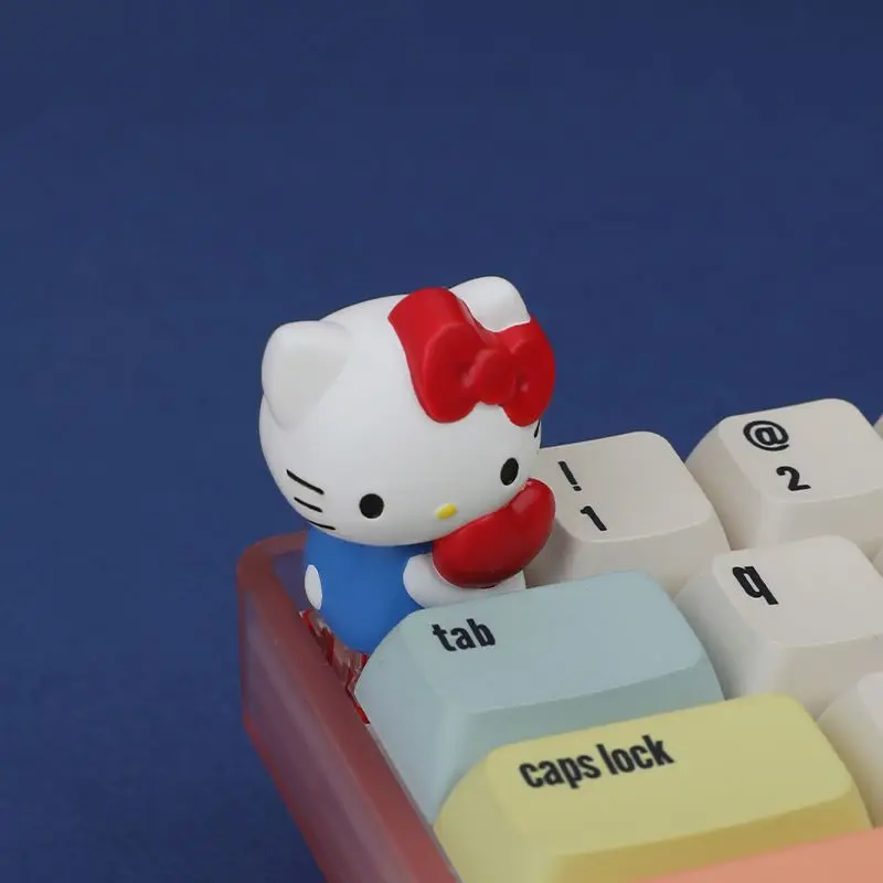 기계식 키보드용 3D 귀여운 키티 키캡 맞춤형 체리 크로스 축 키 캡 ECS 키 장식 선물