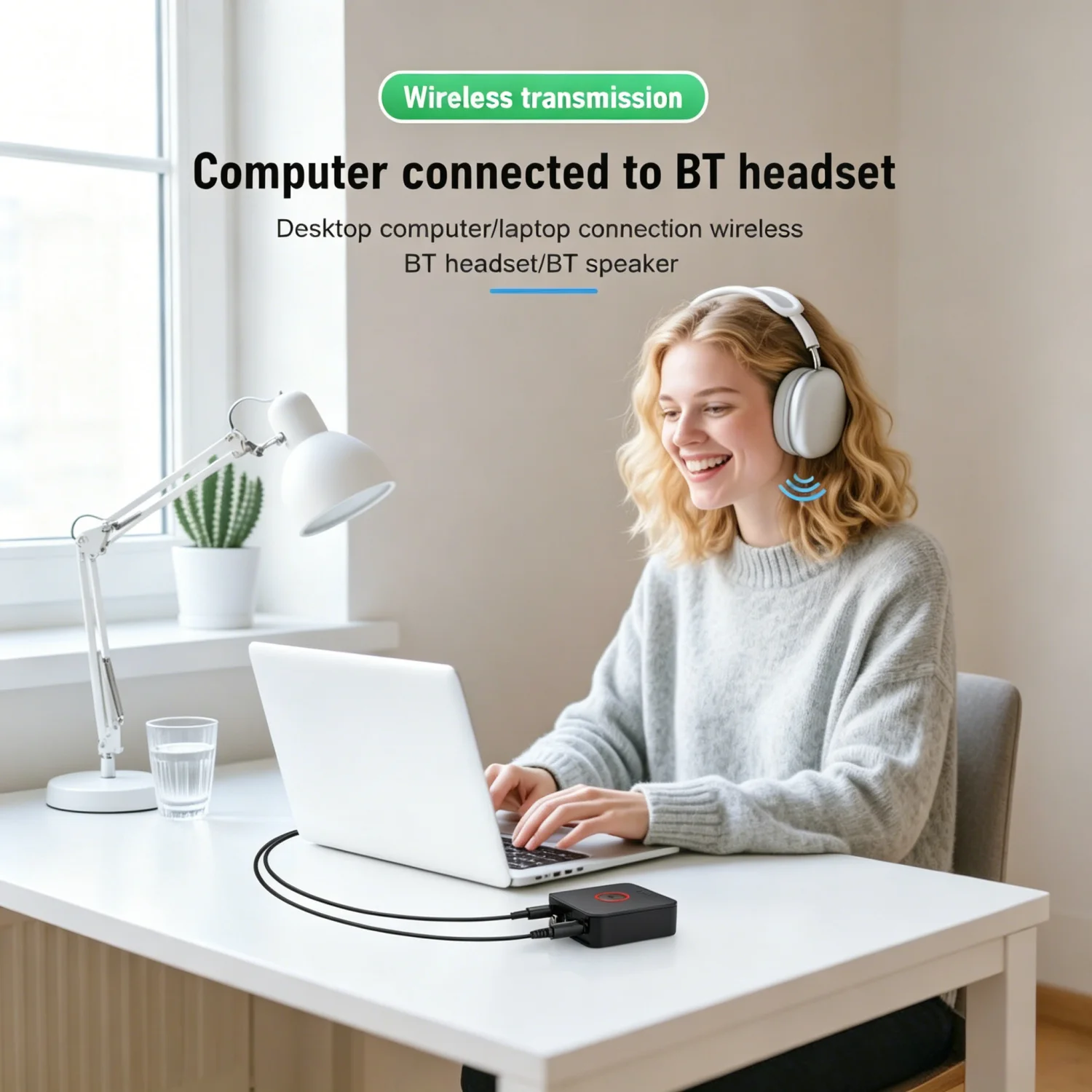 KEBIDUMEI 블루투스 6.0 수신기 3.5mm AUX 잭 RCA 무선 어댑터 동글 차량용 키트 오디오 송신기 증폭기 스피커 자동
