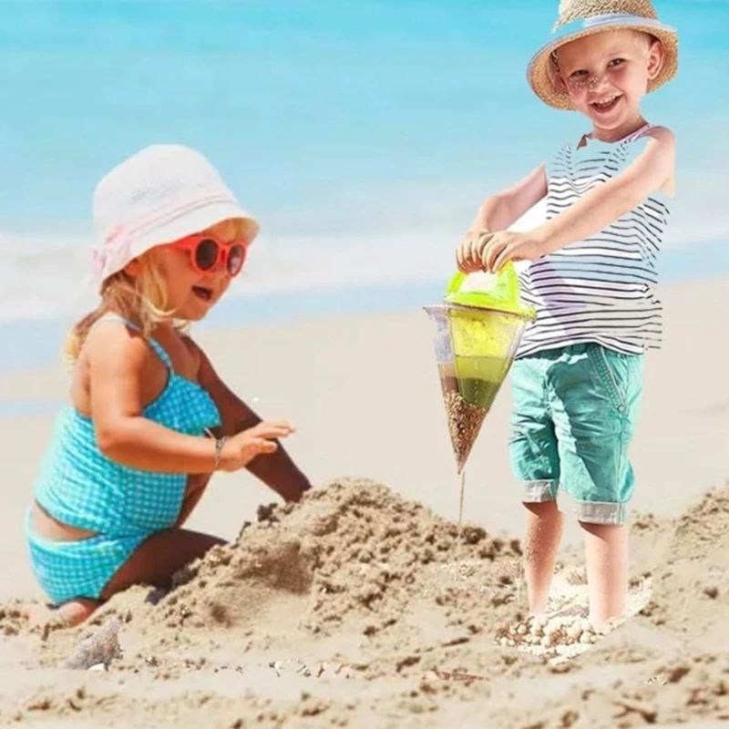 Kids Beach Toy Sand Funnel Spilling Funnel Sand Gadgets Kids Birthday Gifts for Kids Sand Funnel for Gardening Backyard 5