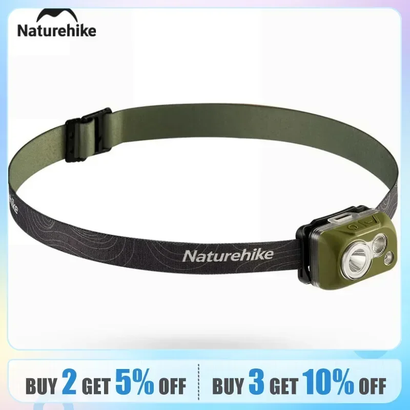 Naturehike Ip68 Camping Lamp Ultralight High Waterproof Dustproof Hiking Lantern Travel Portable Fishing Night Running Headlight