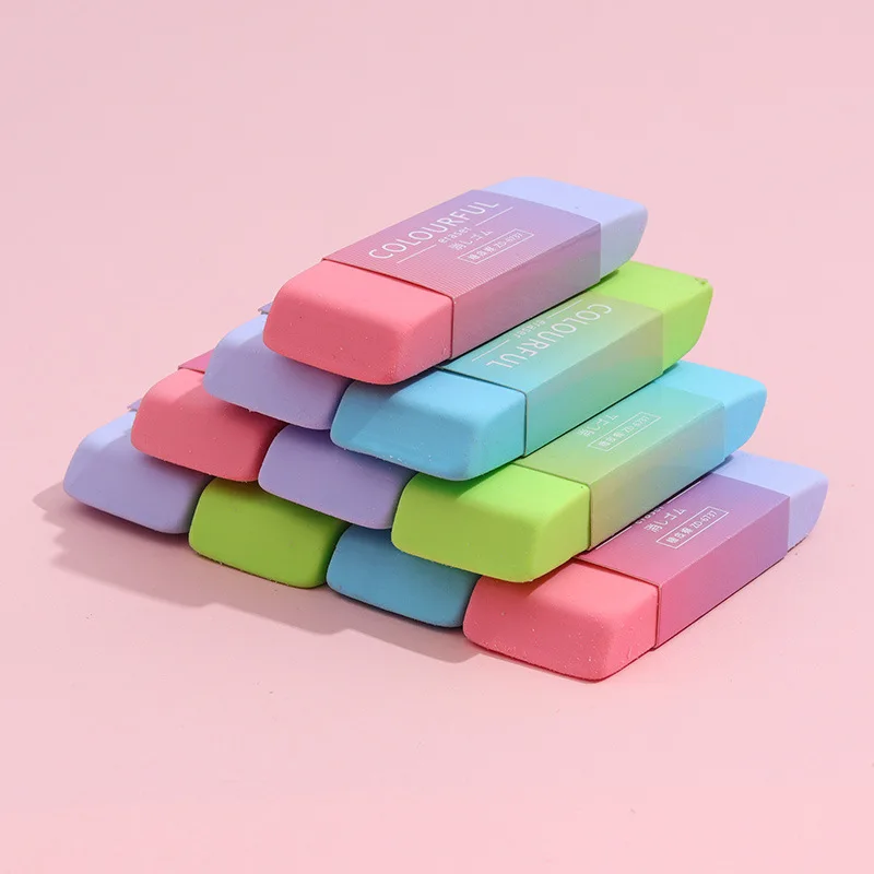 ممحاة عملية كبيرة بدون أثر للطلاب ، العودة إلى المدرسة ، لوازم القرطاسية المكتبية