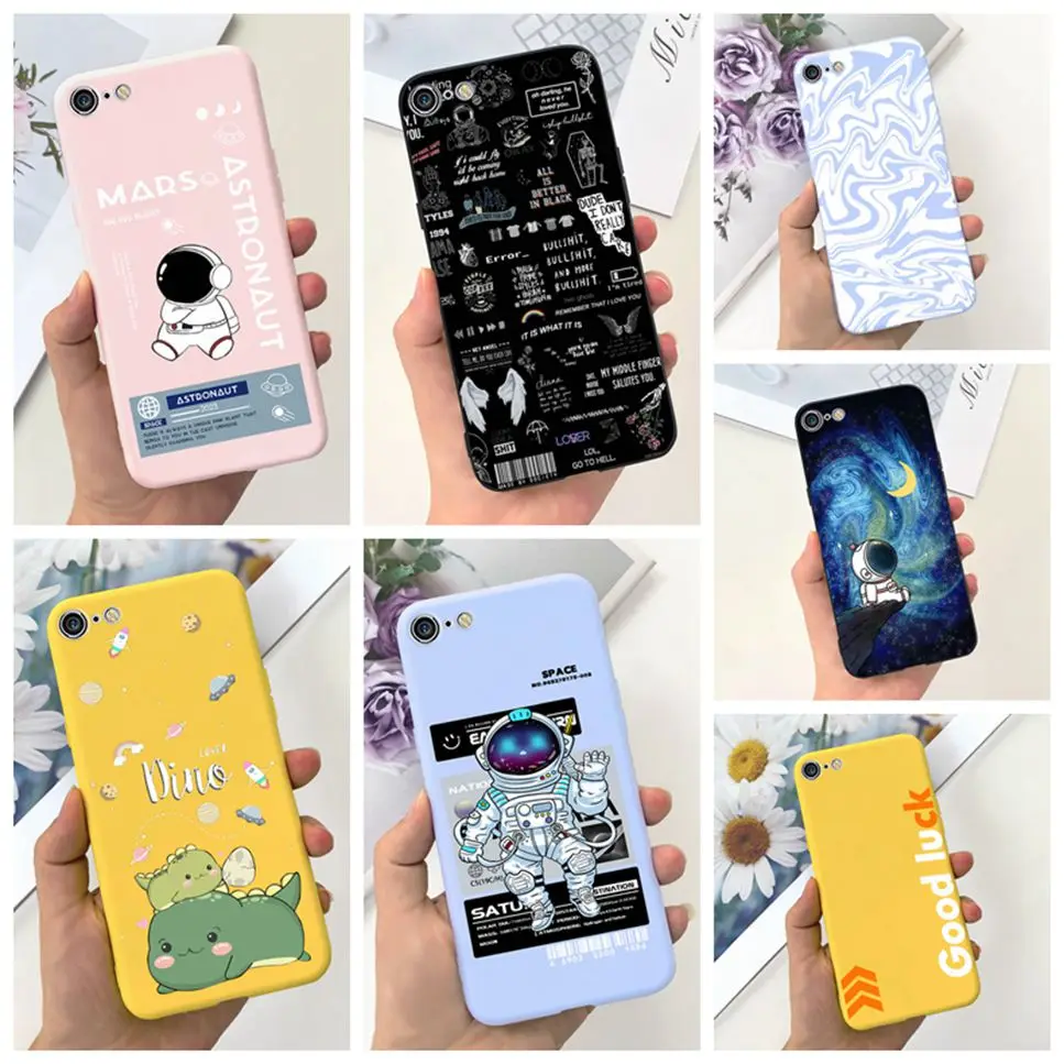 Per Iphone 6 A1549 Cover Posteriore Protettiva Antiurto In Silicone Morbido Per Iphone 6 6Plus Custodia Per Cartoni Animati Di Buona Fortuna Fundas