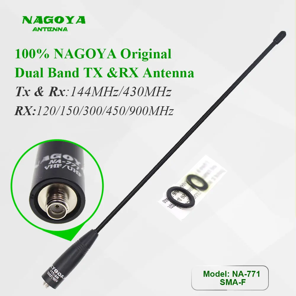 Original NAGOYA Dual Band antenna NA-771 SMA-F SMA-M BNC fit for Baofeng UV-5R UV-82 UV-3R VX-3R VX-7R two way radio antenna