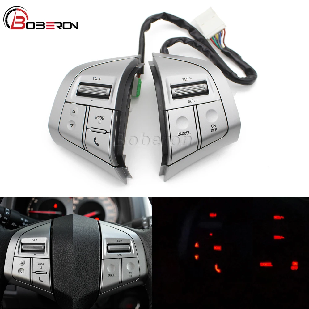 

For Isuzu D-max mux Constant Speed Cruise switch steering wheel panel Remote Control Radio Audio Volume Control Button