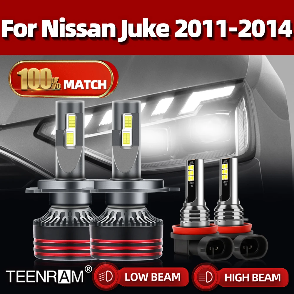 

40000LM Canbus LED Headlight Bulbs 240W Car Headlamp 6000K White Auto Fog Lamps 12V 24V For Nissan Juke 2011 2012 2013 2014