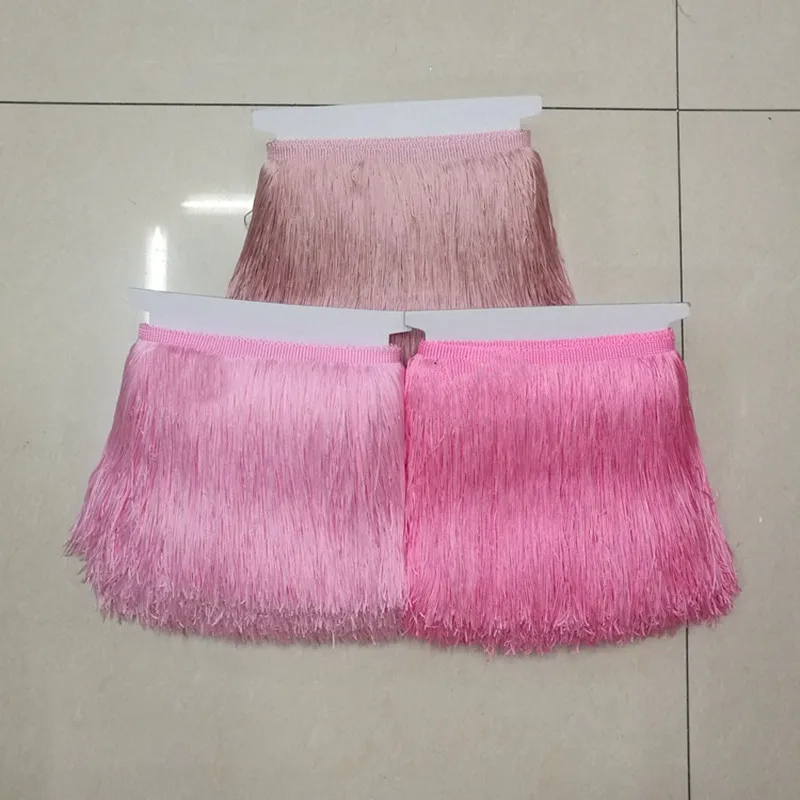 15cm 20cm 30cm 긴 프린지 레이스 술 폴리 에스터 트림 라틴 댄스 스커트 커튼 의류 액세서리 봉제 트리밍