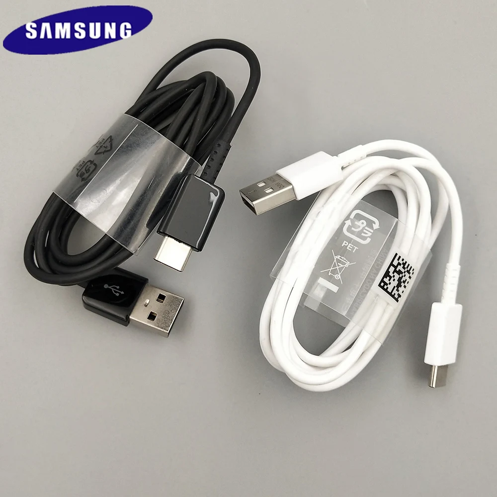 Original Samsung Type C Cable 120CM Fast Charger Data Line For Galaxy S8 S9  Plus S10e Note 8 9 10 A3/A5/A7/A8/A9 2018 A8S A22 S