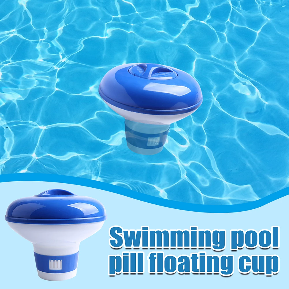 Swimming Pool Floating Chlorine Dispenser Disinfection Automatic Applicator Pump Pill Disinfecting Box Spa Swimming Pool Accesso