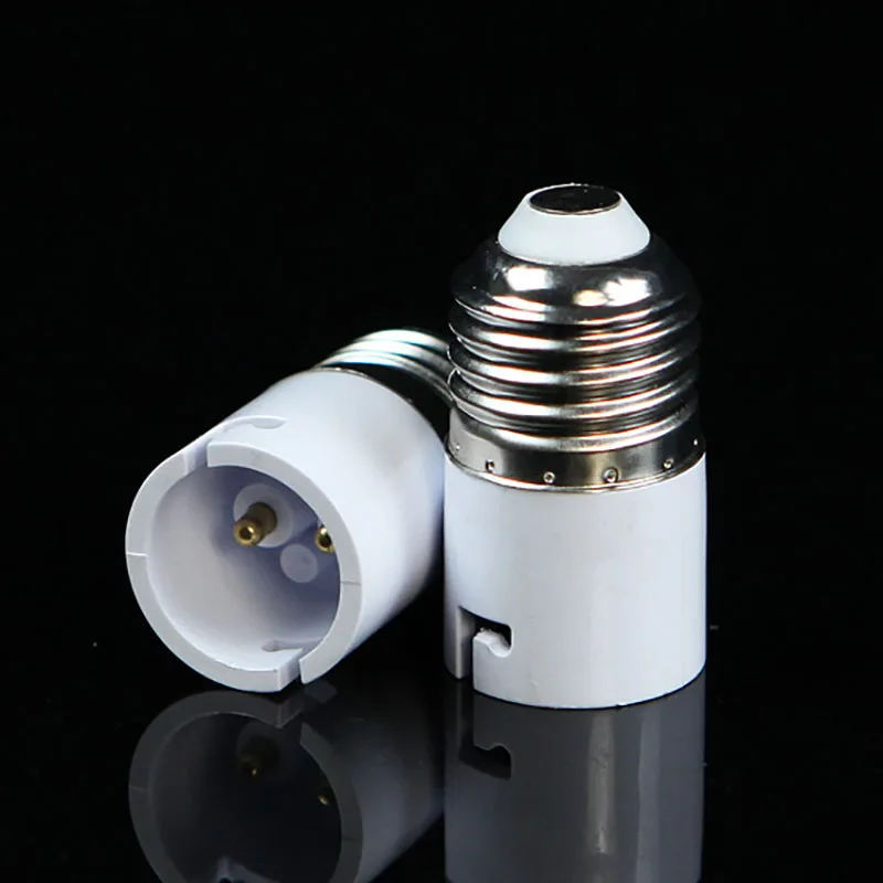 E27 to B22 Led Light Lamp Holder Converter Screw Bulb Fireproof  Socket Adapter E27-B22 LED Saving Light Halogen Lamp Bases