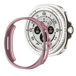 Enhanced Protective Cover Case with Screen Protector and Hollow Bumper Shell for Galaxy watch 8 40mm (Rose gold)