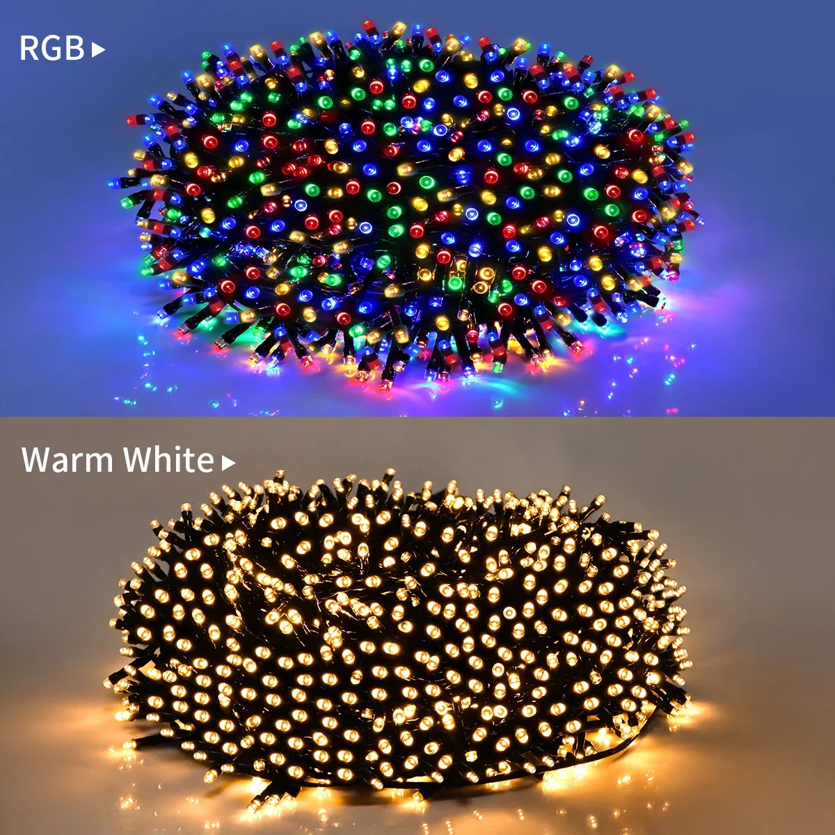 Enhanced Solar-Powered LED Lawn String Lights - 8 Lighting Modes
