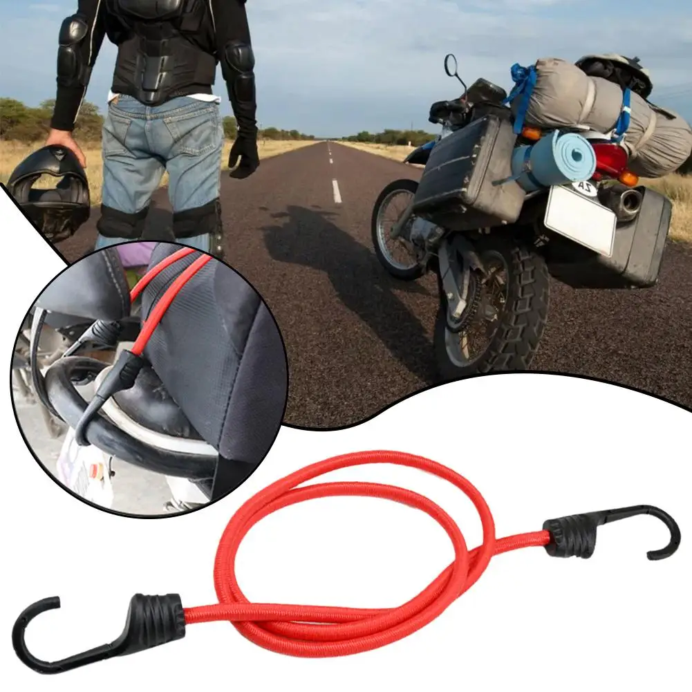 30/60/90/100cm Runk Bicycle Hook Rope Elastic Luggage Rope Motorcycle Cargo Fixing Belt Elastic Reinforcement Binding Belt