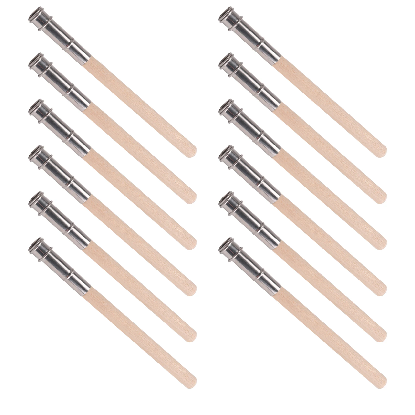 X49A-12 PCS 조정 가능한 금속 손잡이가 있는 예술가용 나무 연필 연장기 연필 풀 차콜 홀더 듀라브