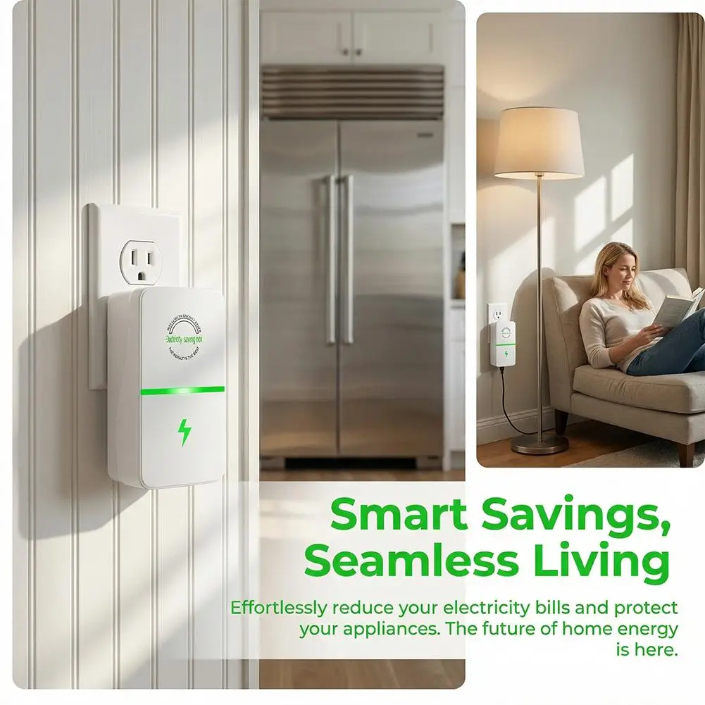 Dispositivo Intelligente per il Risparmio Energetico Domestico, Presa Smart per Spina USA/UE, Riduce la Bolletta Elettrica per Uso Domestico - immagine 2