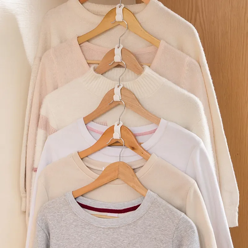 

Mini Clothes Hanger Connector Hooks, Cascading Plastic, Wardrobe Coat Organizer, Rack Holder, Space Saving for Closet