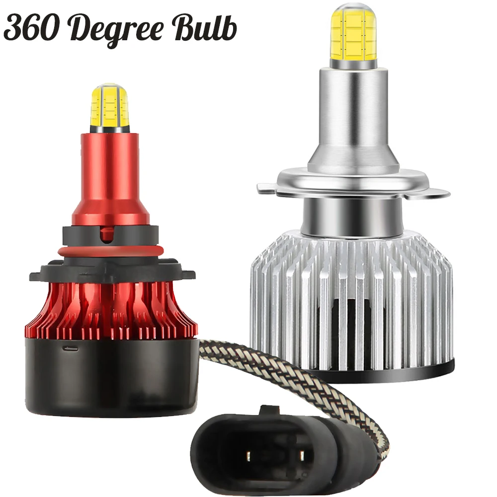 

2Pcs 20000LM H7 H1 LED 360 Degree CSP Chip LED Lamps 9005 HB4 9006 H8 H11 HIR2 Car Headlight Bulb Auto Fog Lighting 12V White