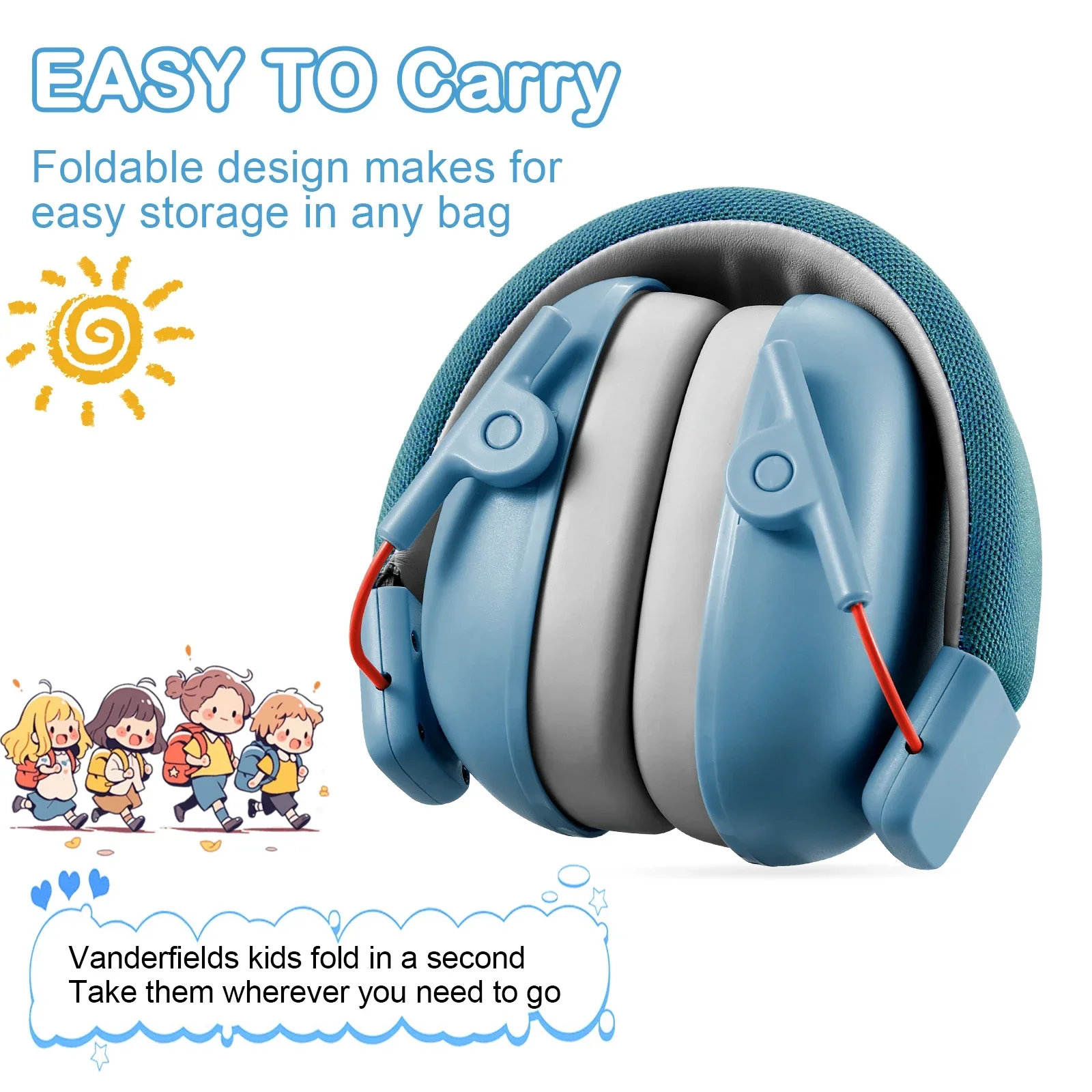 Ear Protection Earmuffs, NRR 32 Db Noise Cancelling Headphones Adults Autism, Ad - View #9