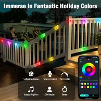 300FT Permanent Outdoor RGB Lights IP67 Waterproof Smart Eave Light DIY Scenes for House Roof Decor Christmas Holiday Daily - Image 4