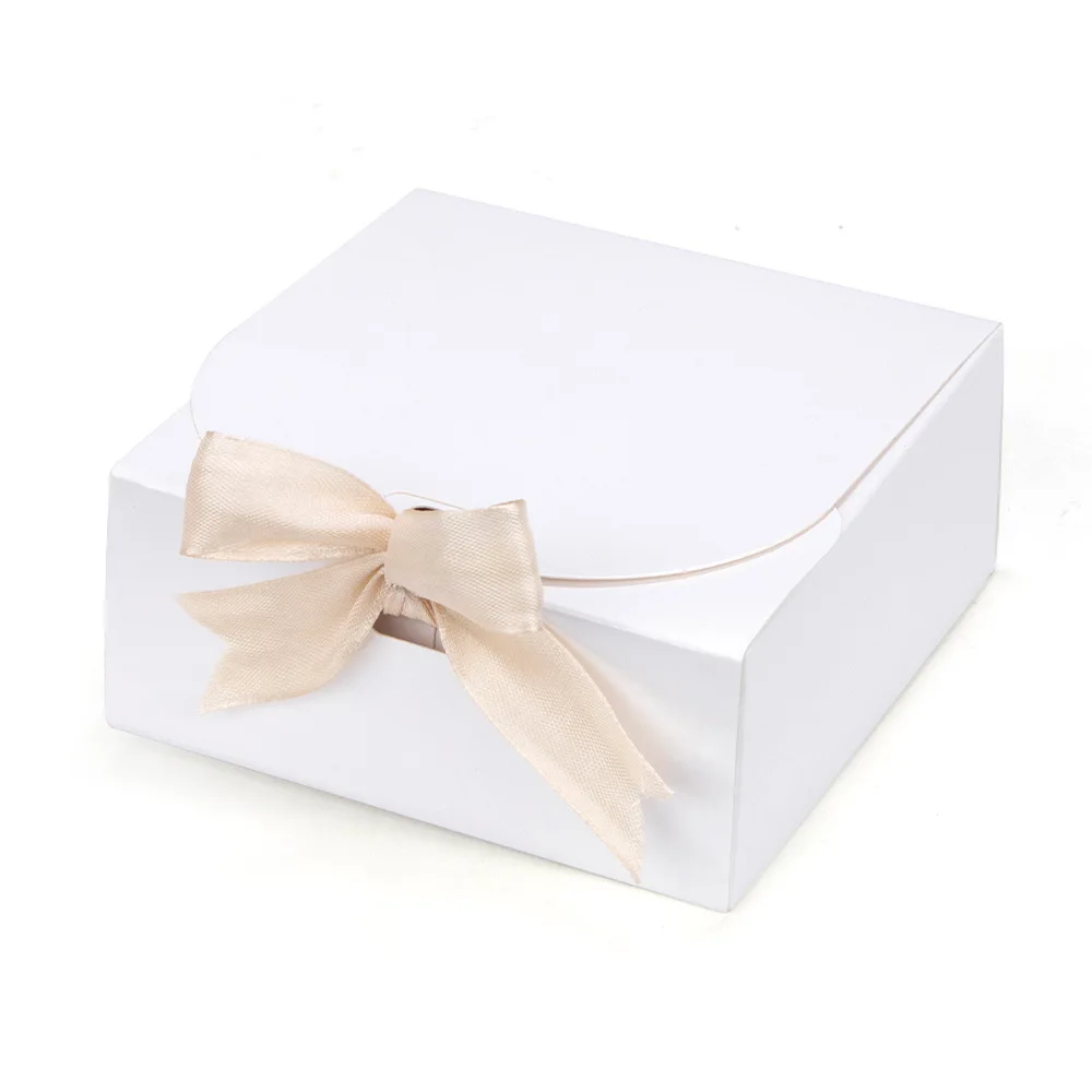 10/20 Geschenkboxen mit Deckel, Geschenkboxen mit Schleifenbändern, für Geschenkboxen aus Kraftpapier, Hochzeit, Geburtstag und Festivalverpackungen – Detail 3
