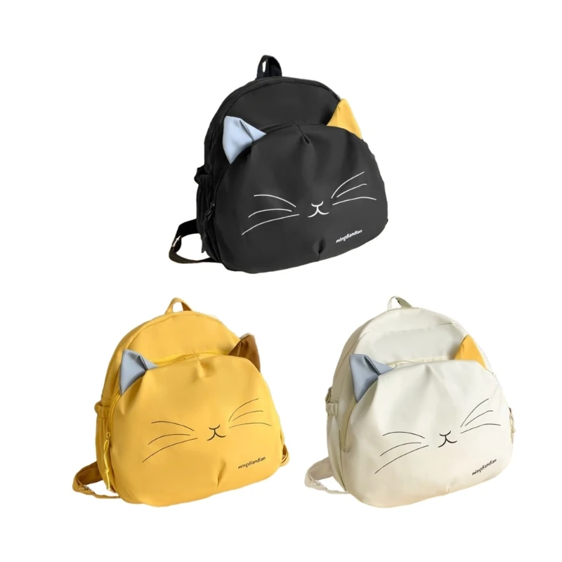 

GD5F Cartoon Cat Travel Bag Backpack Middle High School College Backpacks Large Bookbags Rucksack for Teen Girl Women Student