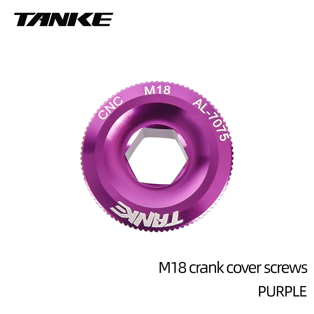TANKE Kurbelabdeckung Schraubdeckel M18 M19 M20 MTB Kurbelgarnitur Kurbelabdeckung Aluminium BMX Rennrad Fitting 6 Farben, Fahrradkurbelbolzenkappe – Detail 7