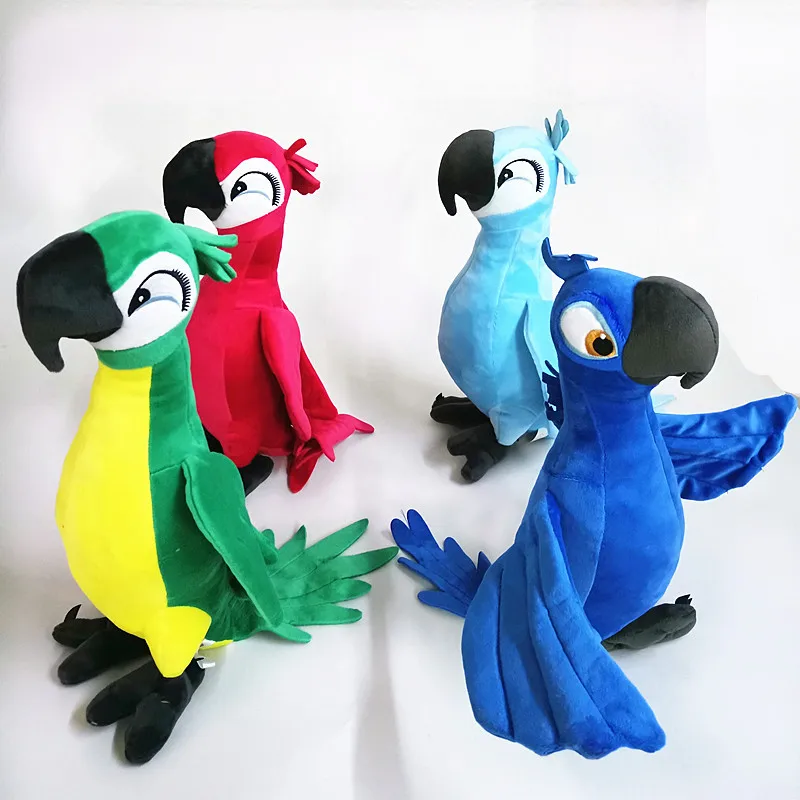 Cartoon Animal Toy Plush for Boys and Girls, Brasil Rio Bird Parrot