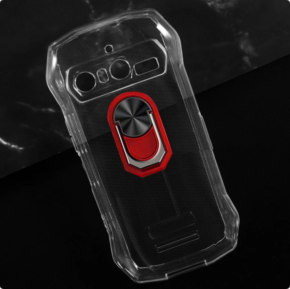Durable Blackview Soft TPU Silicone Case with Back Finger Ring and Bracket